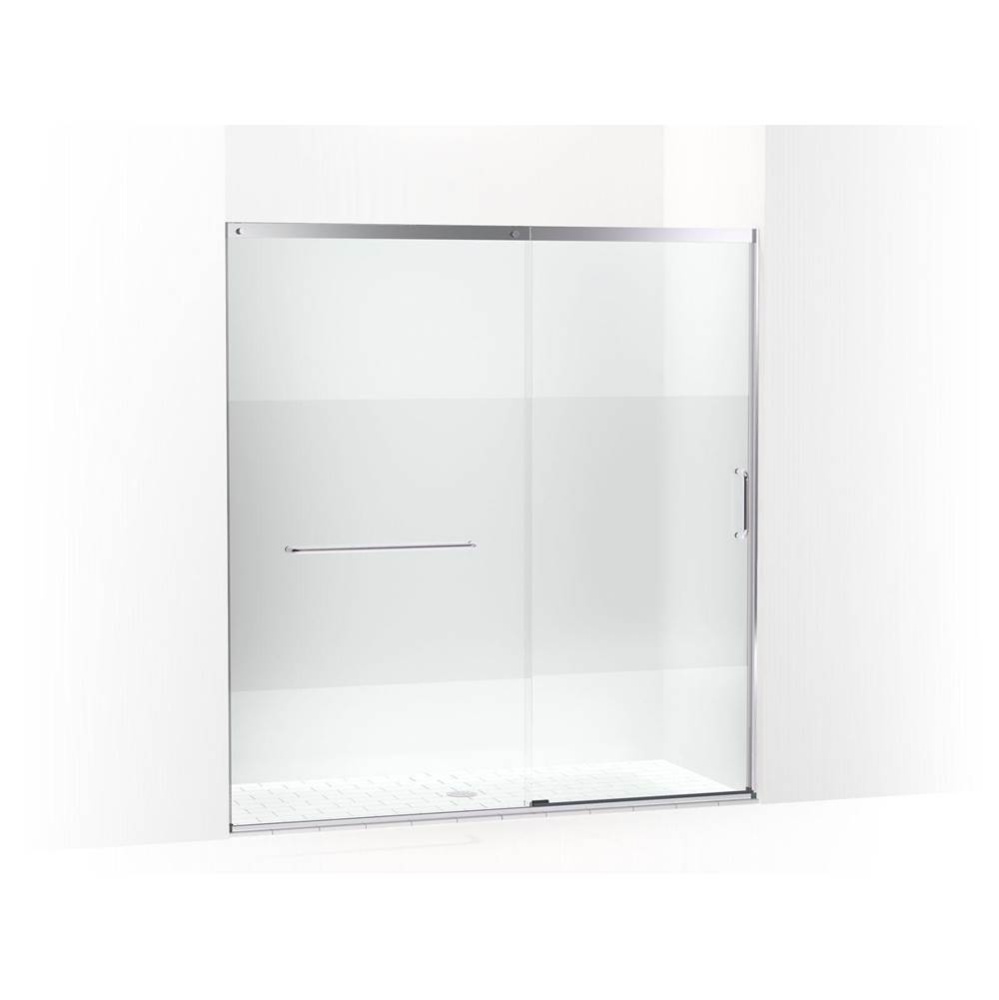 Elate® Sliding shower door, 75-1/2'' H x 68-1/4 - 71-5/8'' W, with heavy