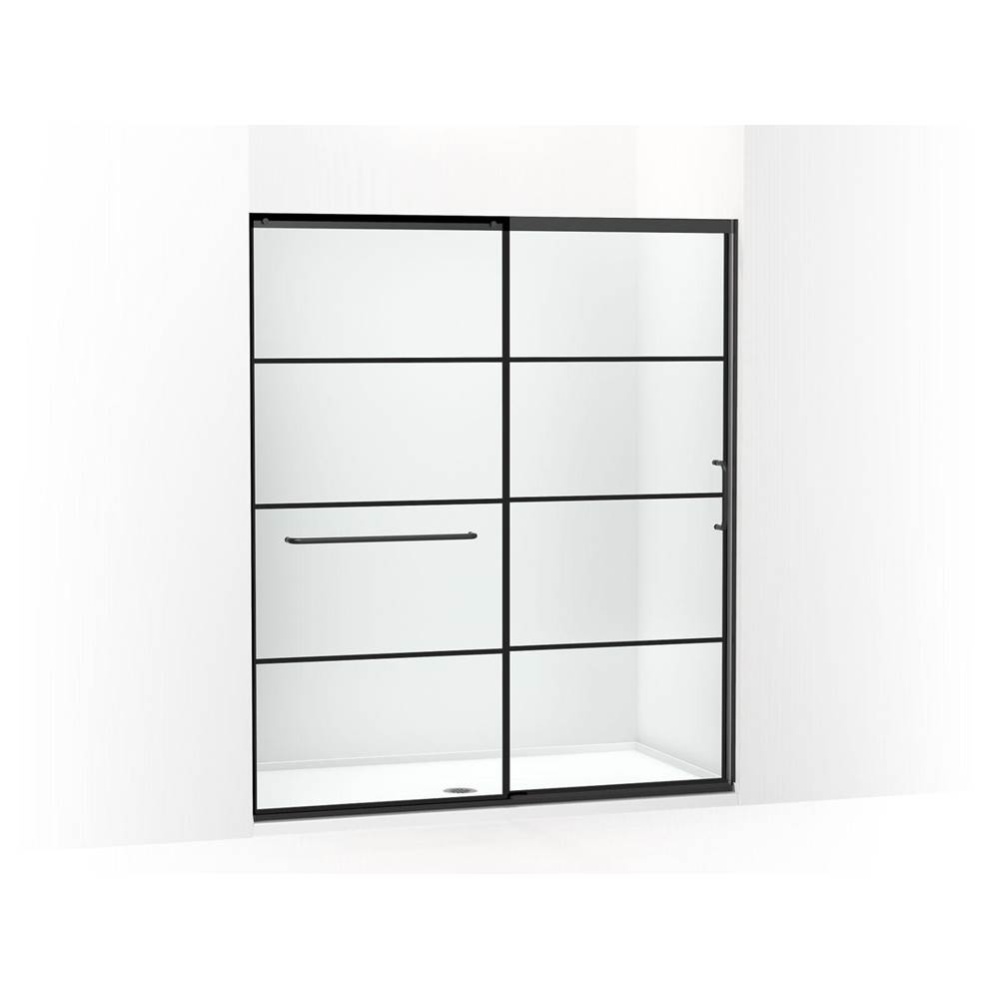 Elate® Sliding shower door, 75-1/2'' H x 62-1/4 - 65-5/8'' W, with heavy