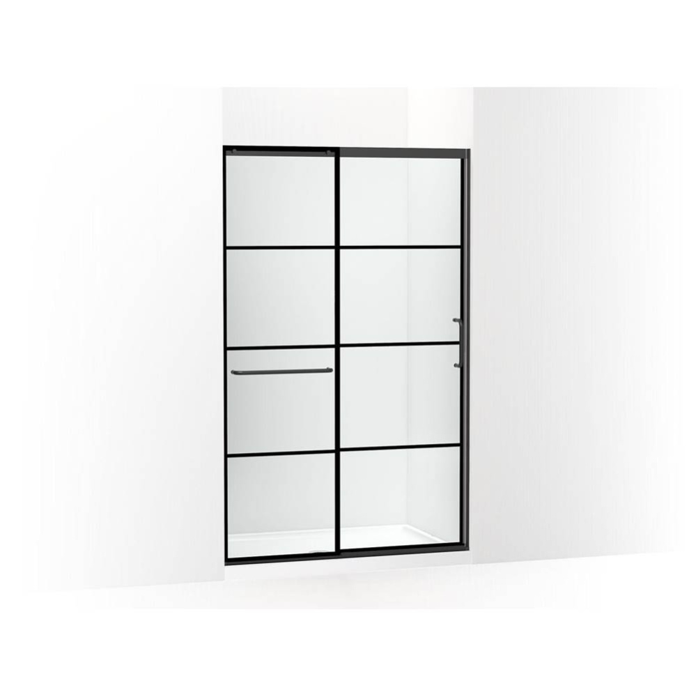 Elate® Sliding shower door, 75-1/2'' H x 44-1/4 - 47-5/8'' W, with heavy