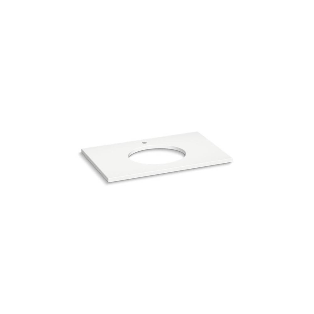 Silestone® 37'' quartz vanity top with oval cutout