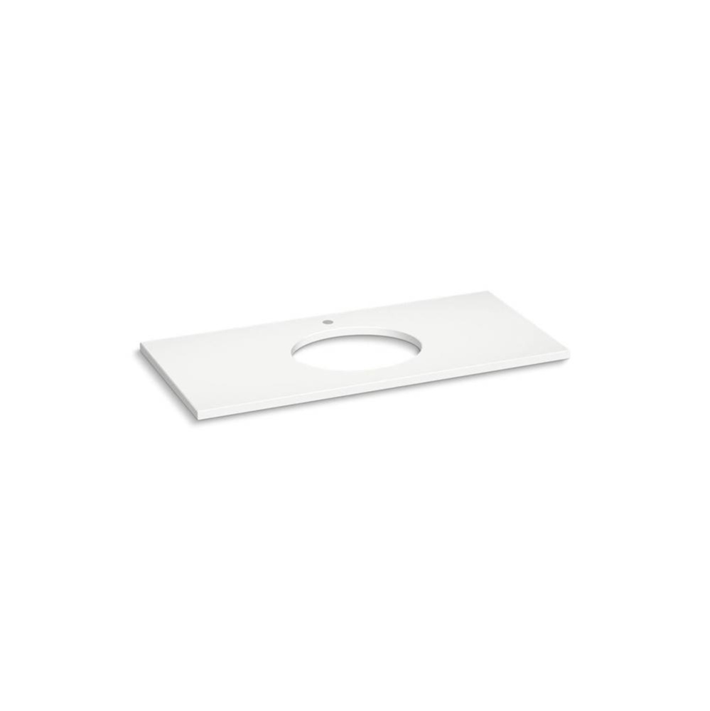 Silestone® 49'' quartz vanity top with oval cutout