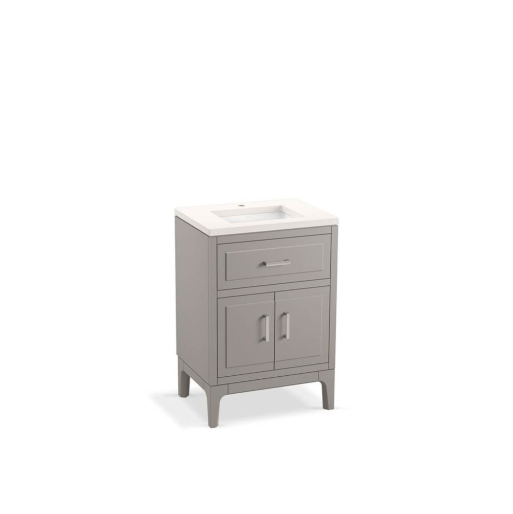 Seer® 24'' bathroom vanity cabinet with sink and quartz top