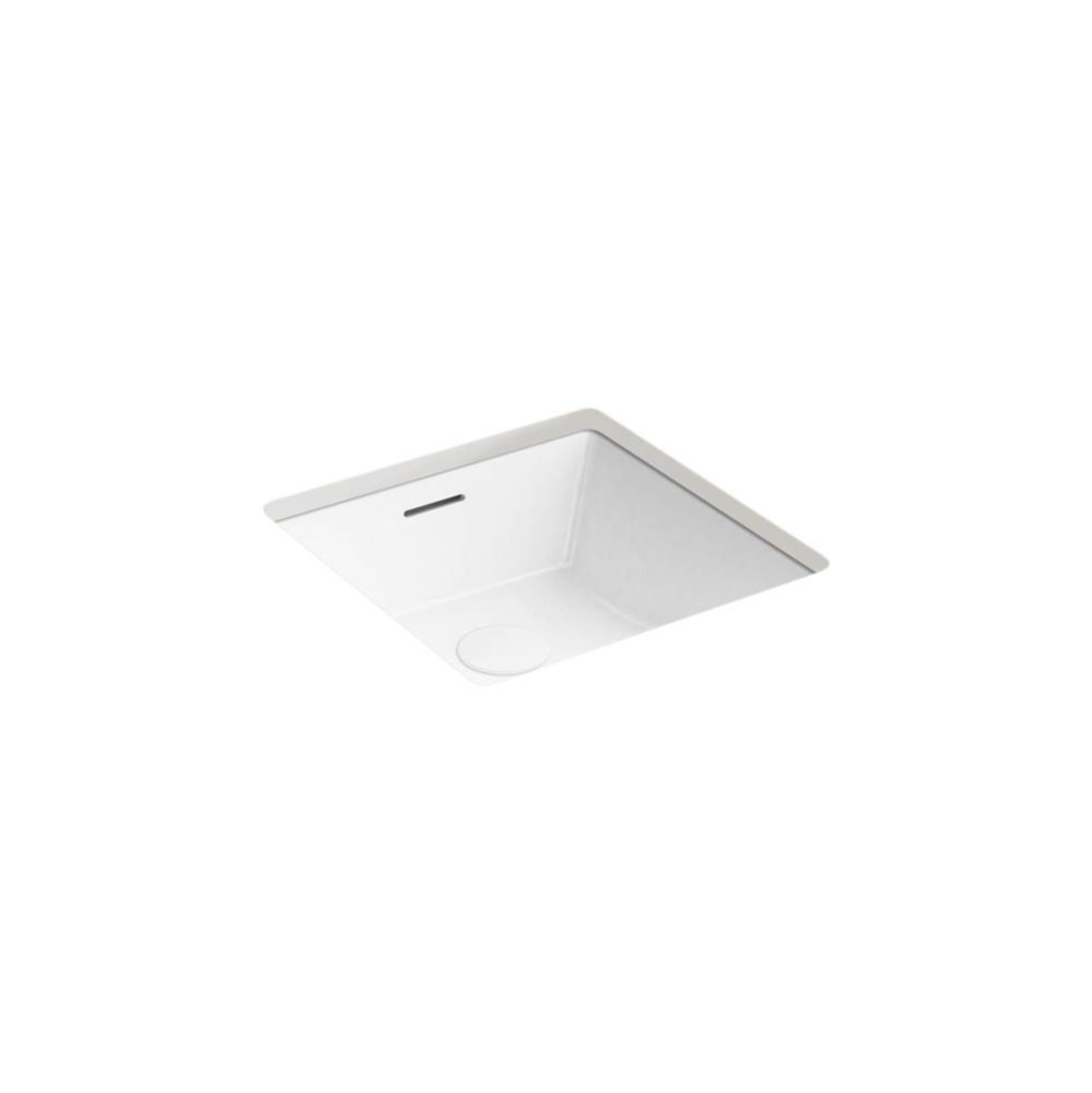 Brazn® 16-1/4'' square undermount bathroom sink