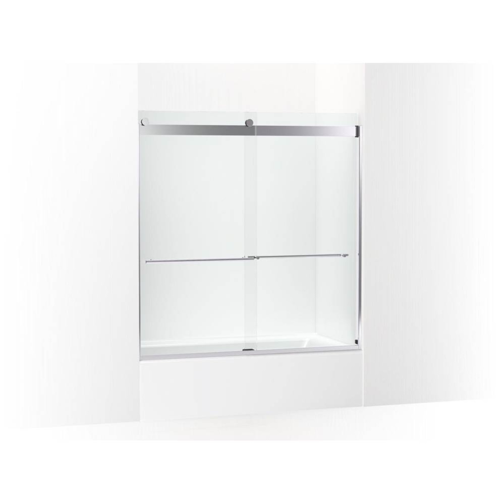 Levity® Plus 61-9/16'' H sliding bath door with 3/8''-thick glass