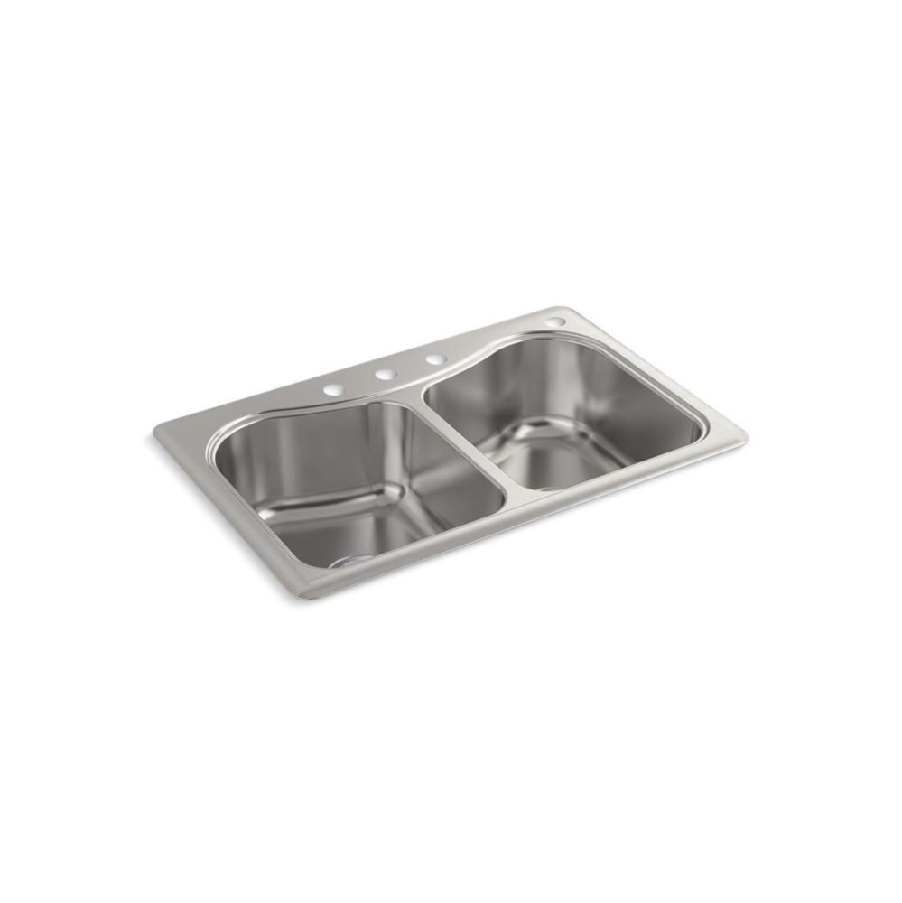Staccato™ 33'' top-mount double-bowl kitchen sink