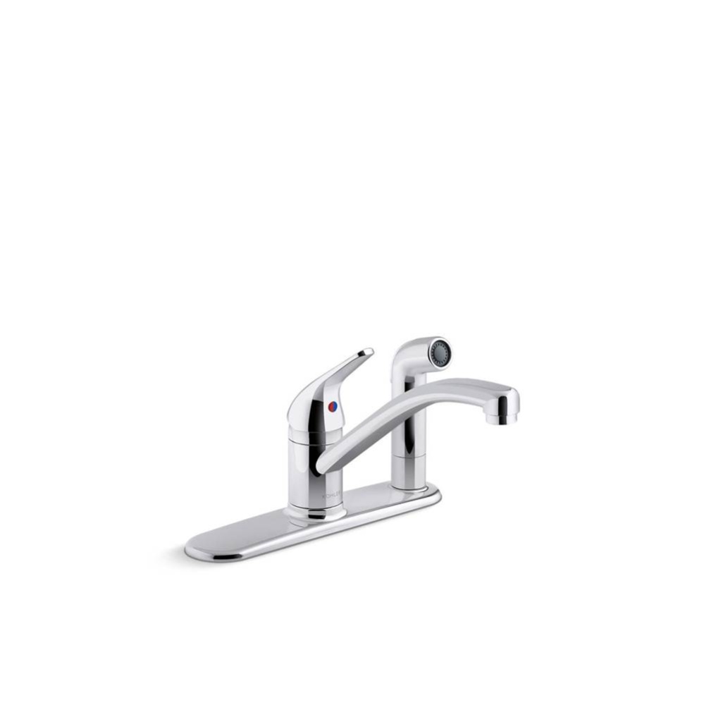 Jolt® Single-handle kitchen sink faucet with side sprayer