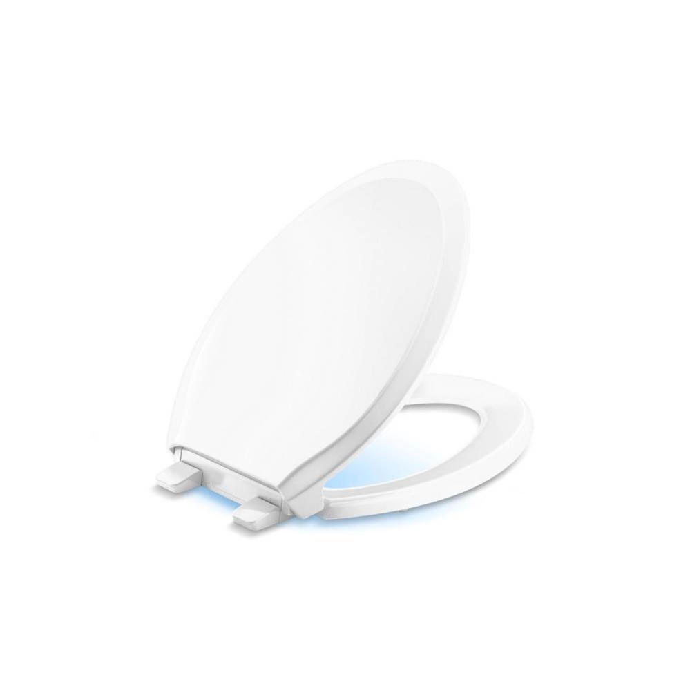 Rutledge® Nightlight ReadyLatch® Quiet-Close™ elongated toilet seat