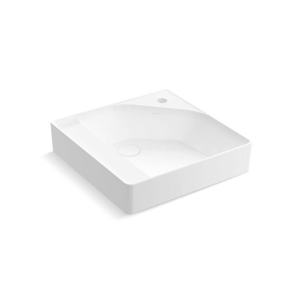 Spacity® 18'' vitreous china vanity top with integrated rectangular sink