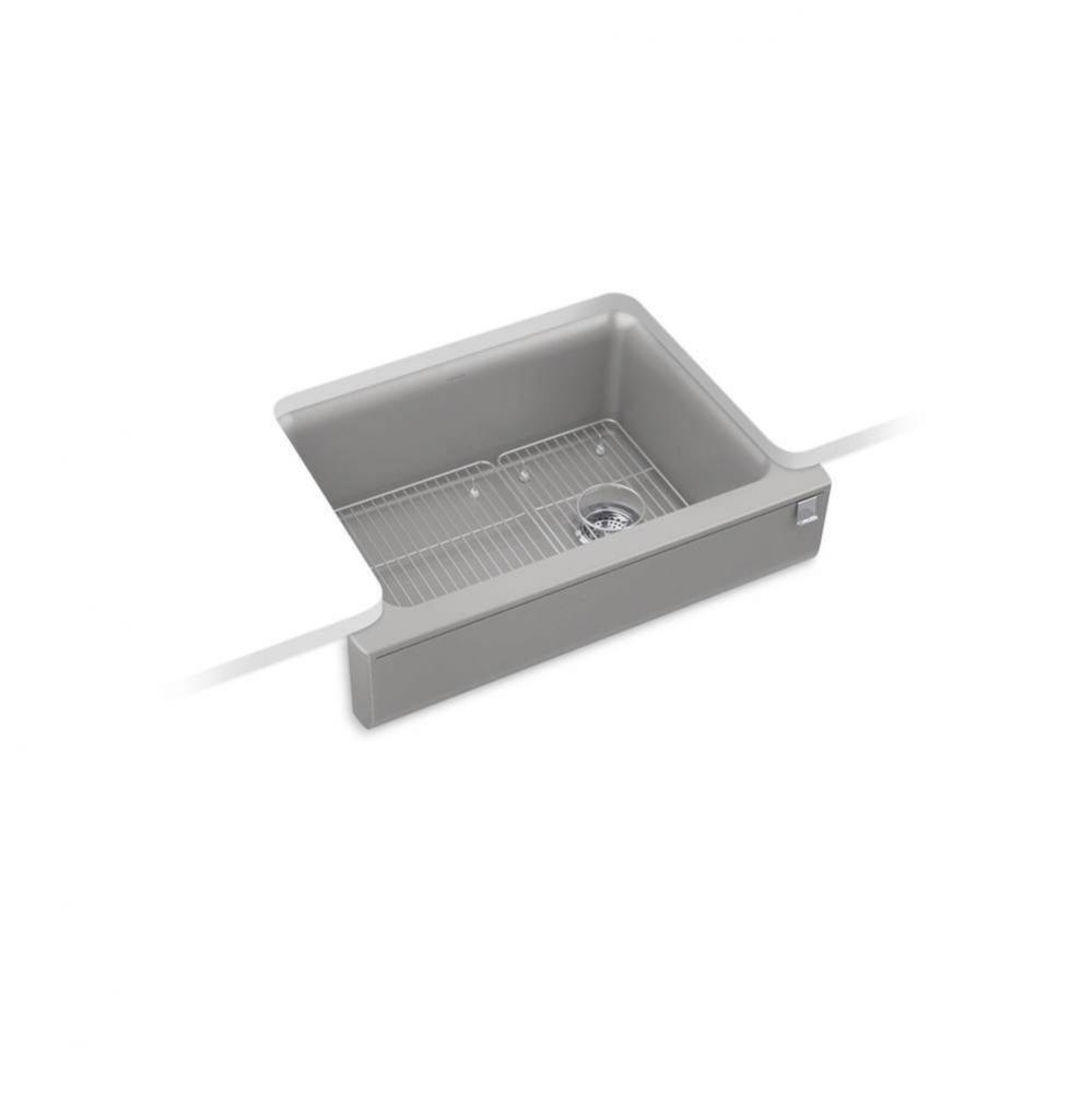 Cairn® 29-3/4'' undermount single-bowl farmhouse kitchen sink with short apron