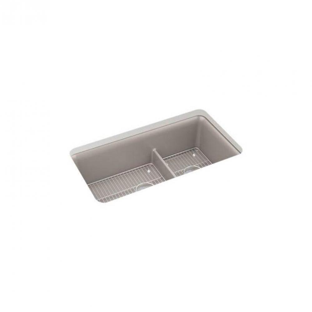 Cairn® Smart Divide® 33-1/2'' undermount double-bowl kitchen sink