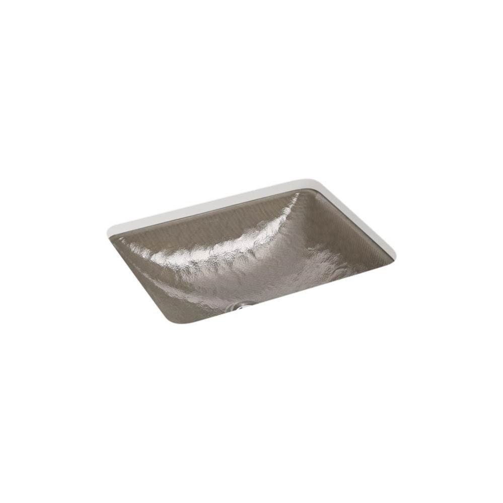 Yepsen® 20'' rectangular undermount bathroom sink, no overflow