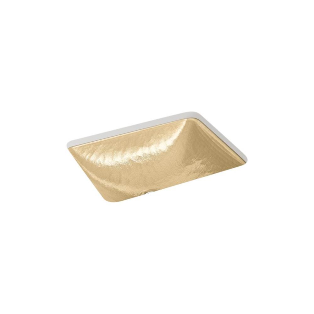 Yepsen® 20'' rectangular undermount bathroom sink, no overflow