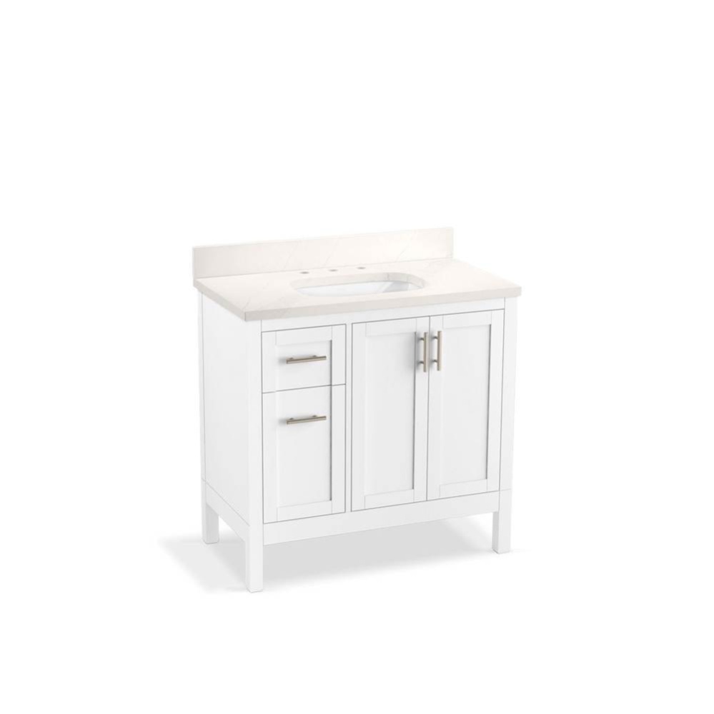 Hadron™ 36'' bathroom vanity cabinet with sink and quartz top