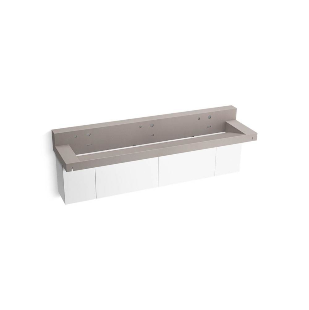 Constellation™ 90'' wall-mount trough lavatory system with backsplash