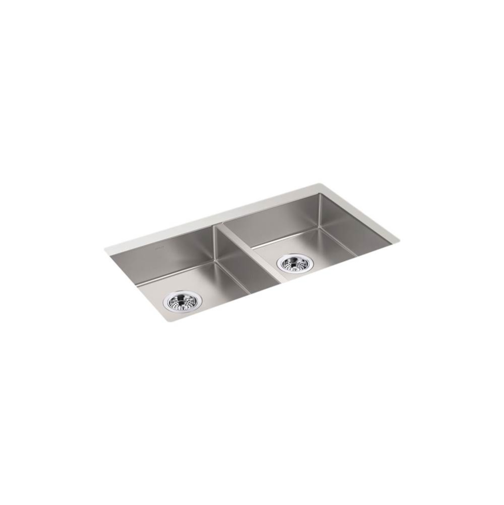 Strive® 32'' undermount double-bowl kitchen sink