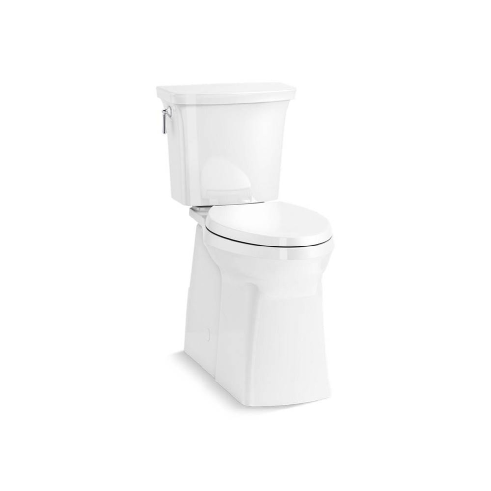 Corbelle® Tall ContinuousClean two-piece elongated toilet with skirted trapway, 1.28 gpf