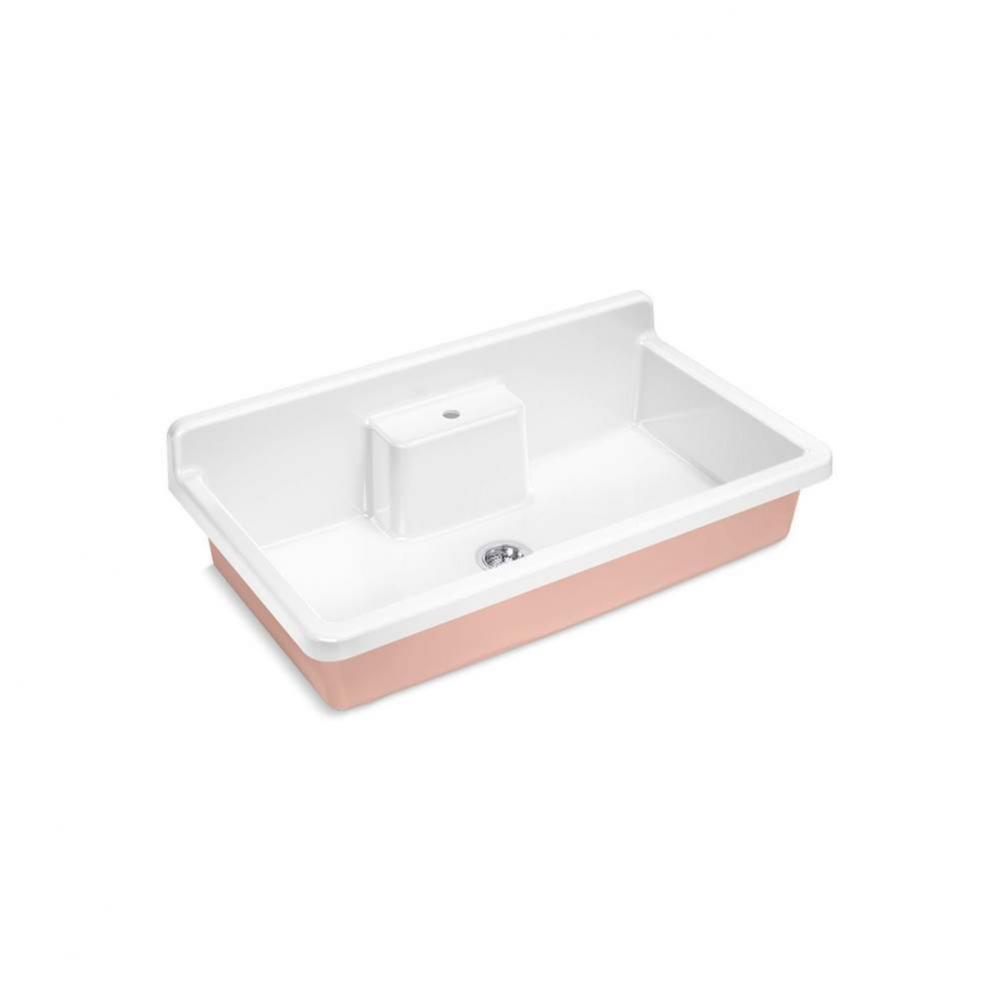 Farmstead® 45'' top-/wall-mount single-bowl workstation farmhouse kitchen sink