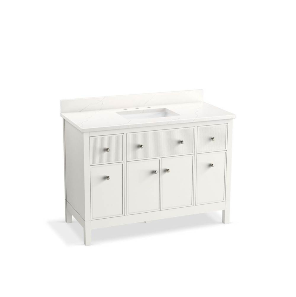 Malin™ by Studio McGee 48'' bathroom vanity cabinet with sink and quartz top
