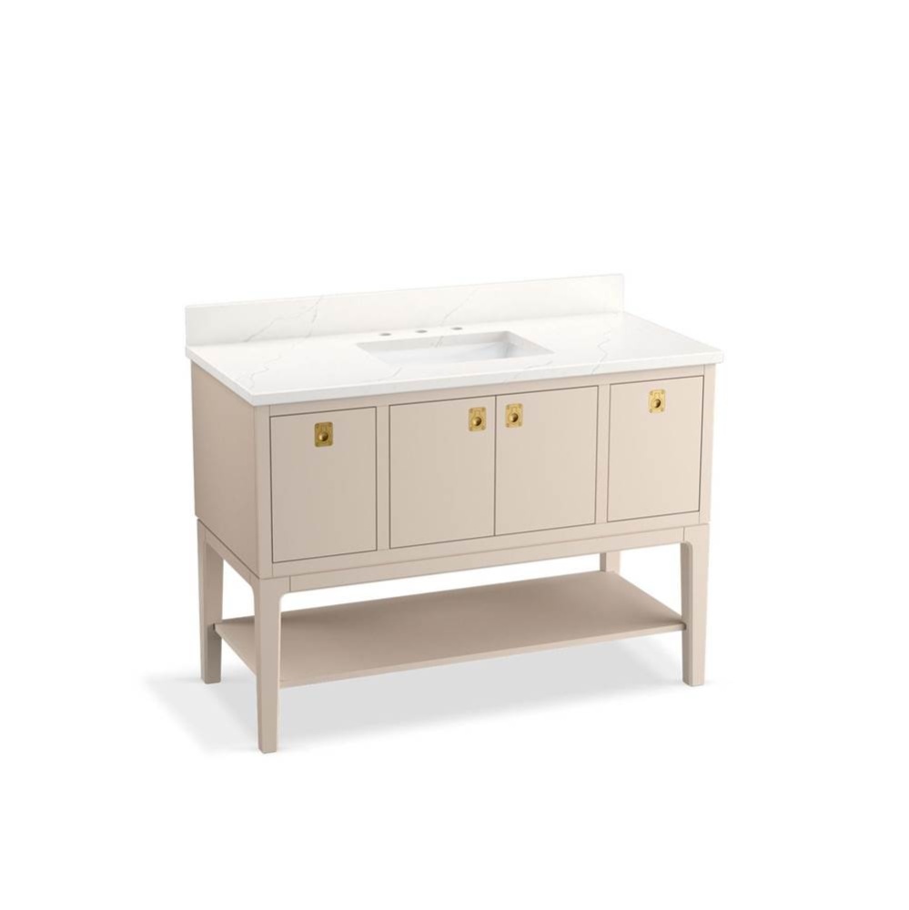 Seagrove® by Studio McGee 48'' bathroom vanity cabinet with sink and quartz top