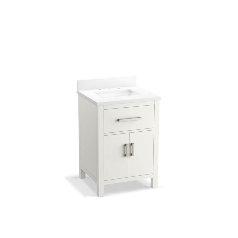 Kresla® 24'' bathroom vanity cabinet with sink and quartz top