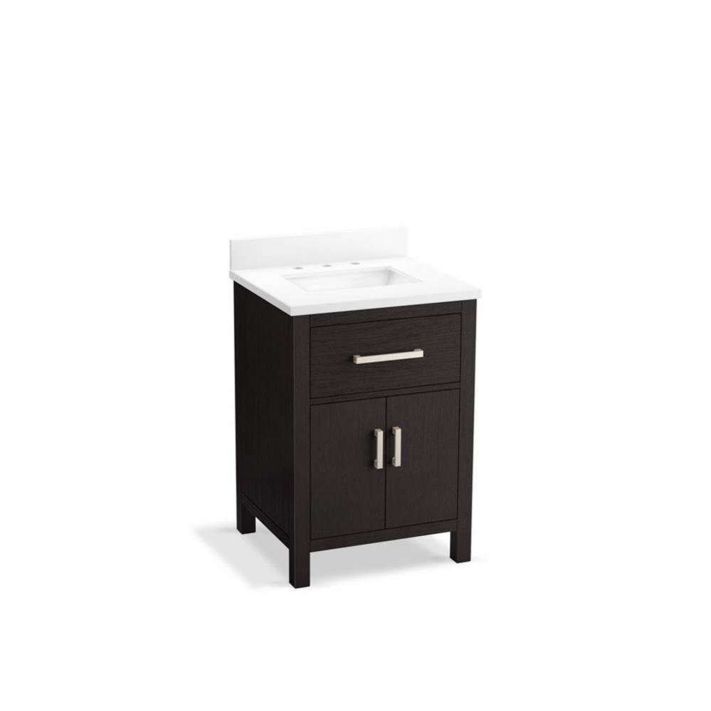 Kresla® 24'' bathroom vanity cabinet with sink and quartz top