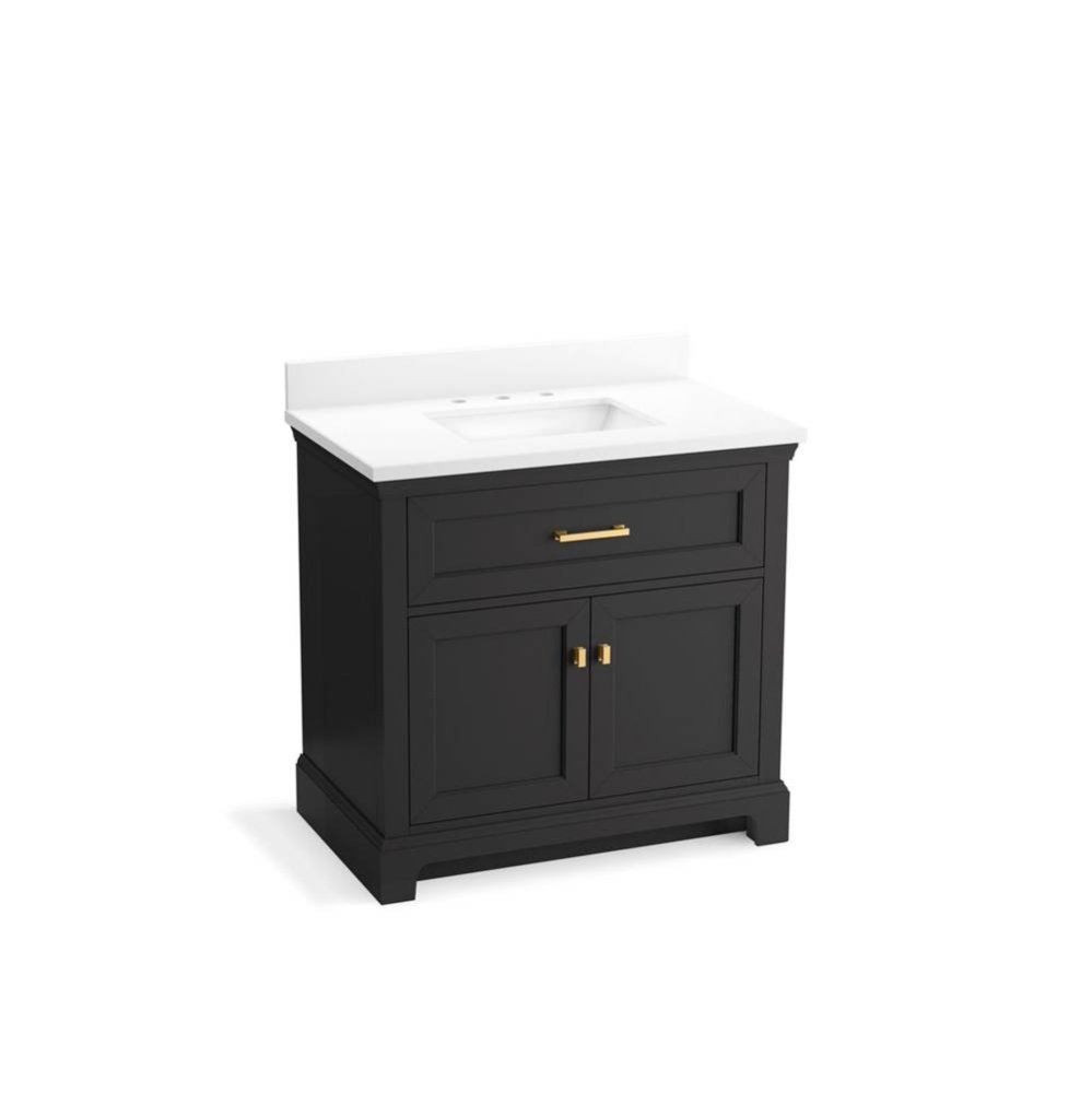 Charlemont™ 36'' bathroom vanity cabinet with sink and quartz top
