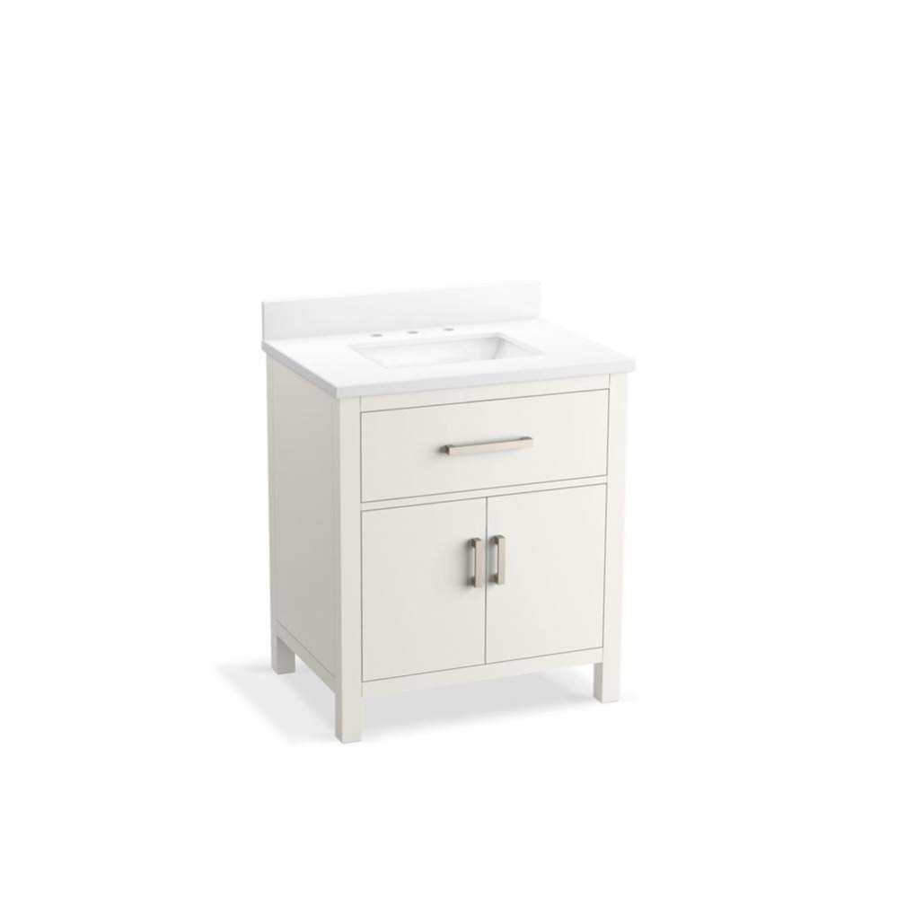 Kresla® 30'' bathroom vanity cabinet with sink and quartz top