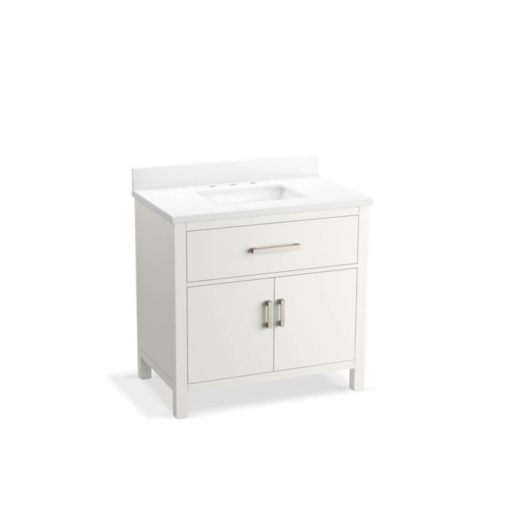 Kresla® 36'' bathroom vanity cabinet with sink and quartz top