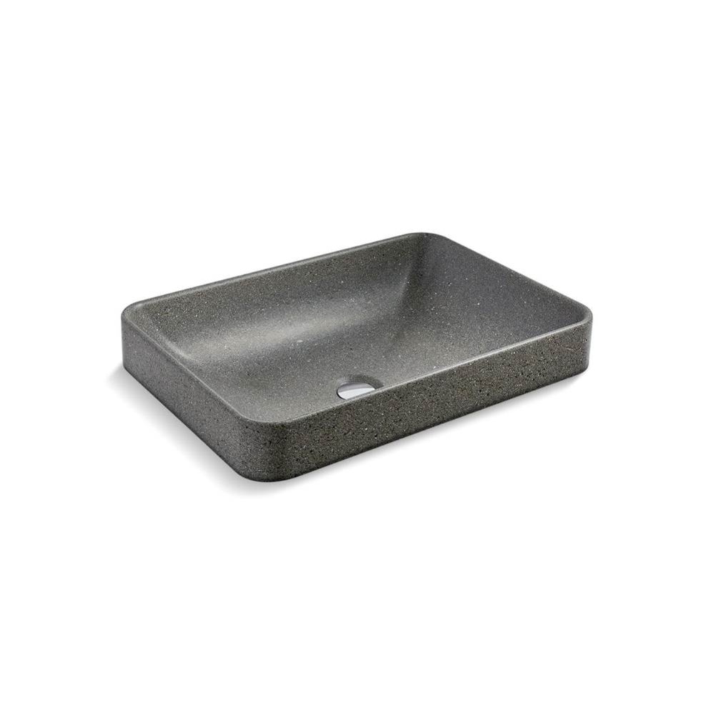WasteLAB® Vox® 23'' rectangular vessel bathroom sink, no overflow