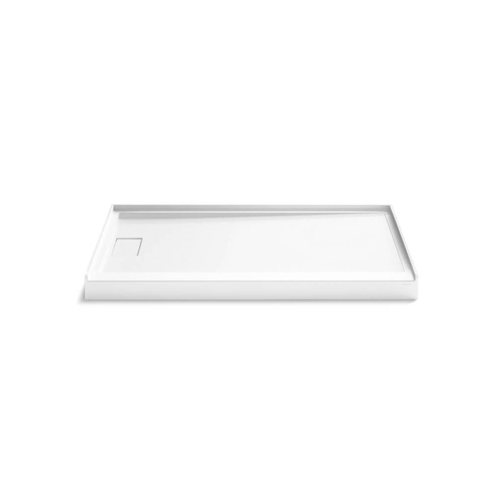Stoneridge 60'' X 34'' Alcove Shower Base Left Drain