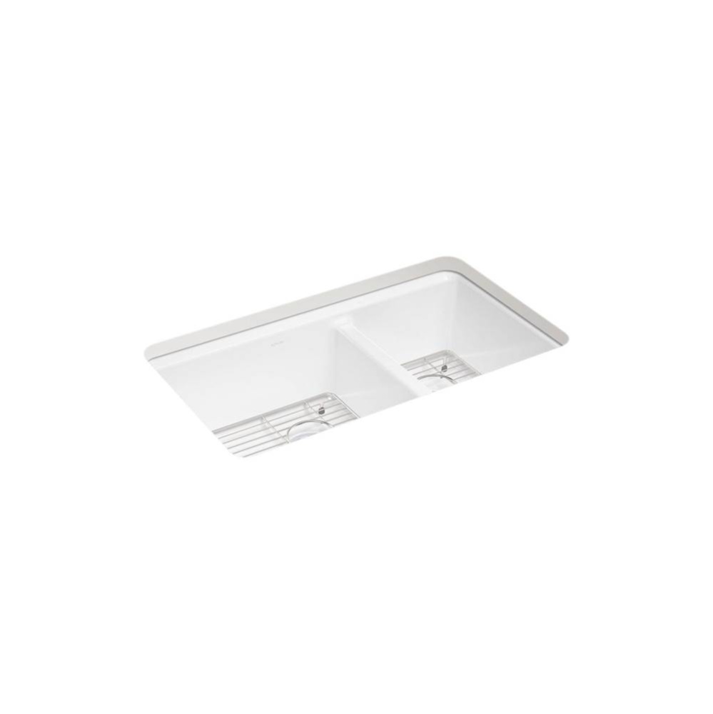 Riverby® 33'' undermount double-bowl kitchen sink