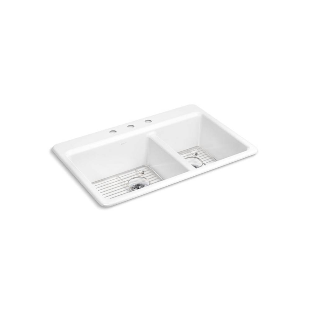 Riverby® 33'' top-mount double-bowl kitchen sink