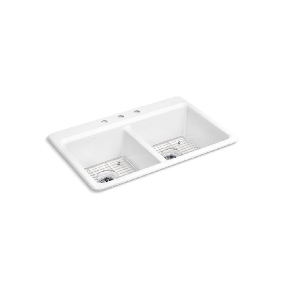Riverby® 33'' top-mount double-bowl kitchen sink