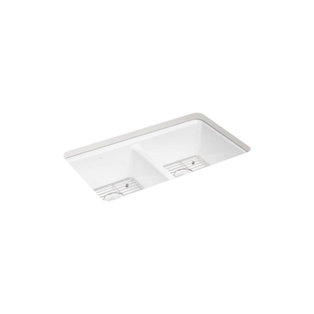 Riverby® 33'' undermount double-bowl kitchen sink