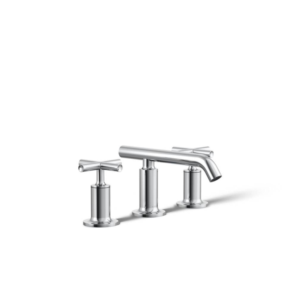 Purist® Widespread bathroom sink faucet with Cross handles, 1.2 gpm