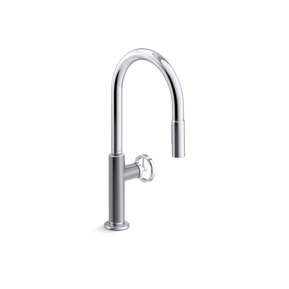 Billet™ Pull-down kitchen sink faucet with two-function sprayhead