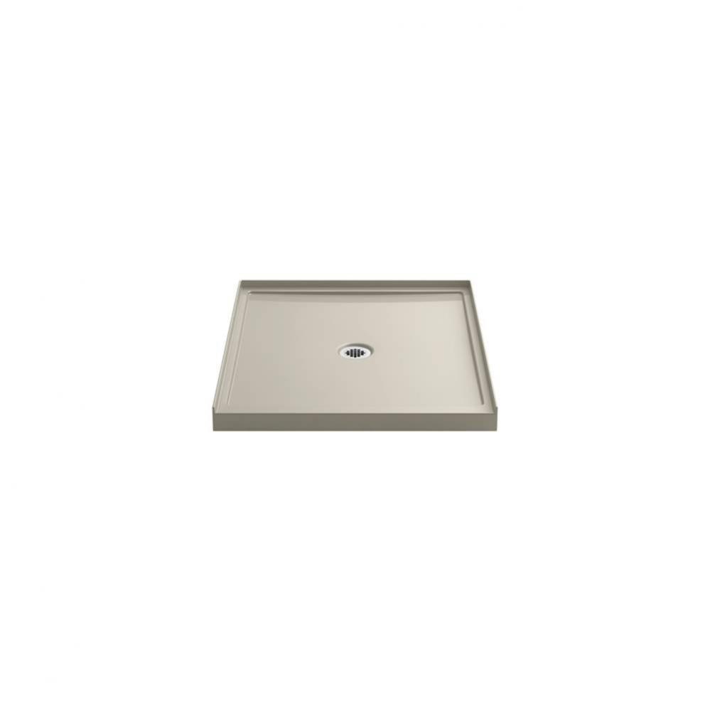 Rely 36-in x 42-in Single-Threshold Shower Base with Center Drain, Sandbar