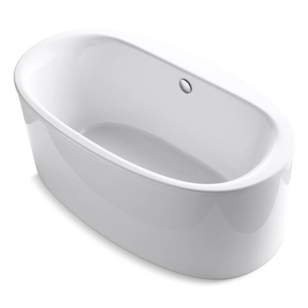 Sunstruck® 60'' x 34'' freestanding bath with straight shroud