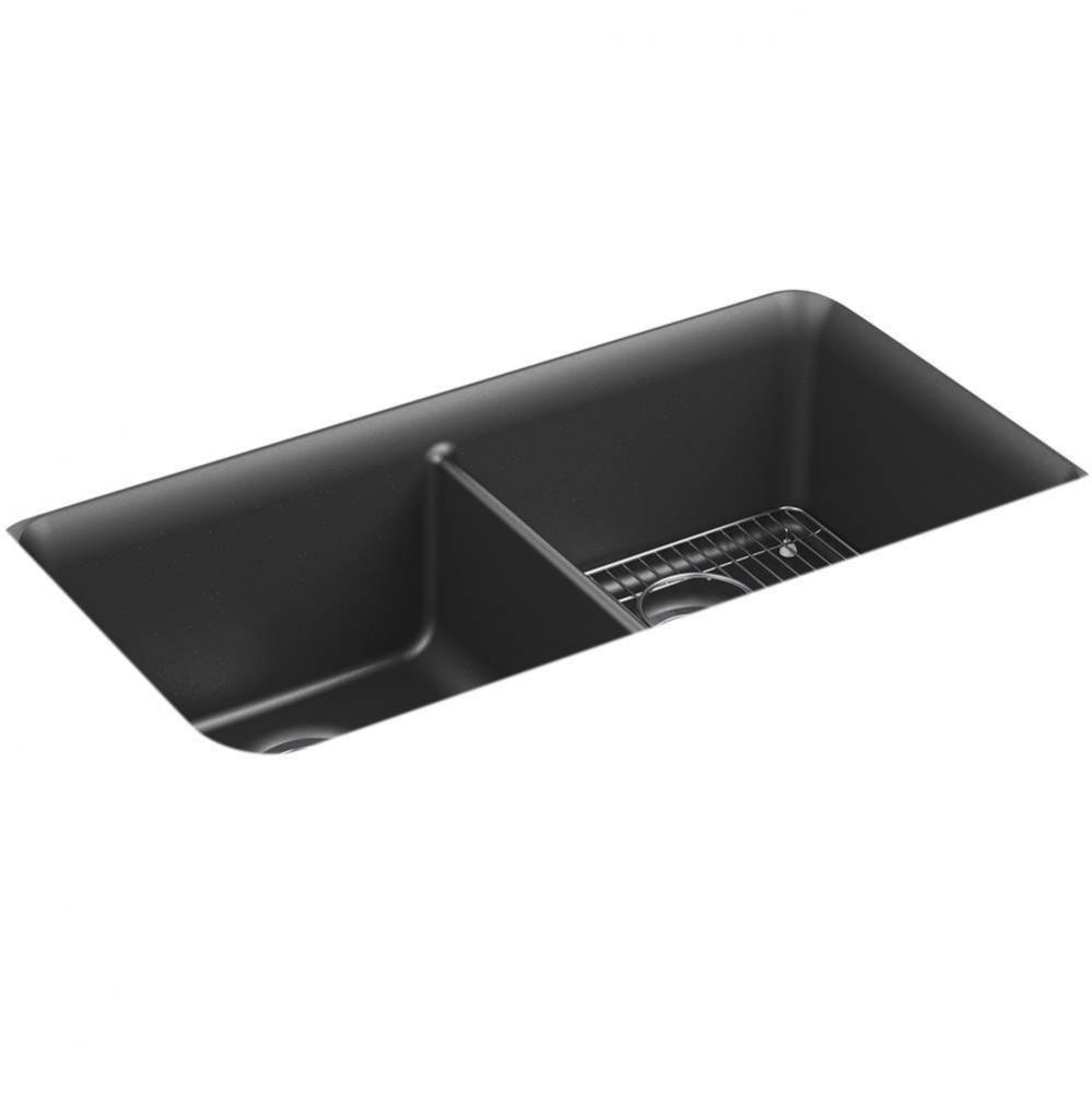 Cairn® 33-1/2'' undermount double-bowl kitchen sink