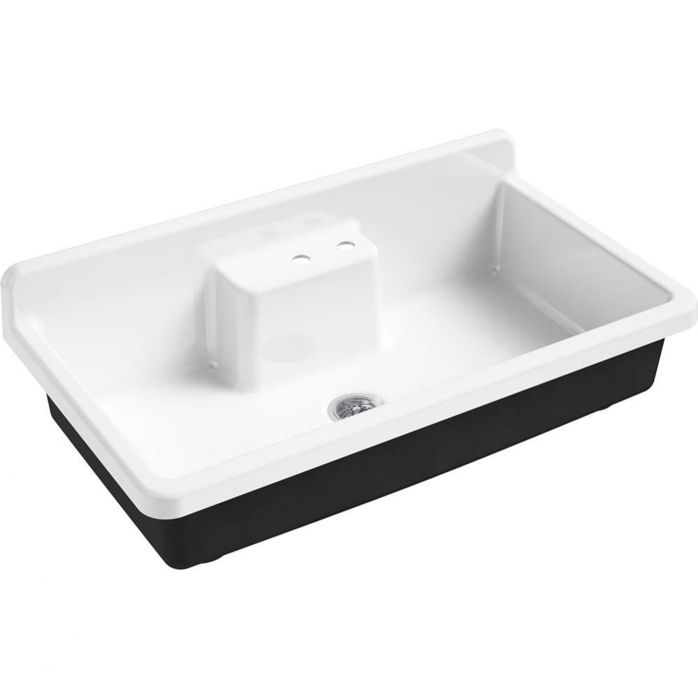 Farmstead® 45'' top-/wall-mount single-bowl workstation farmhouse kitchen sink