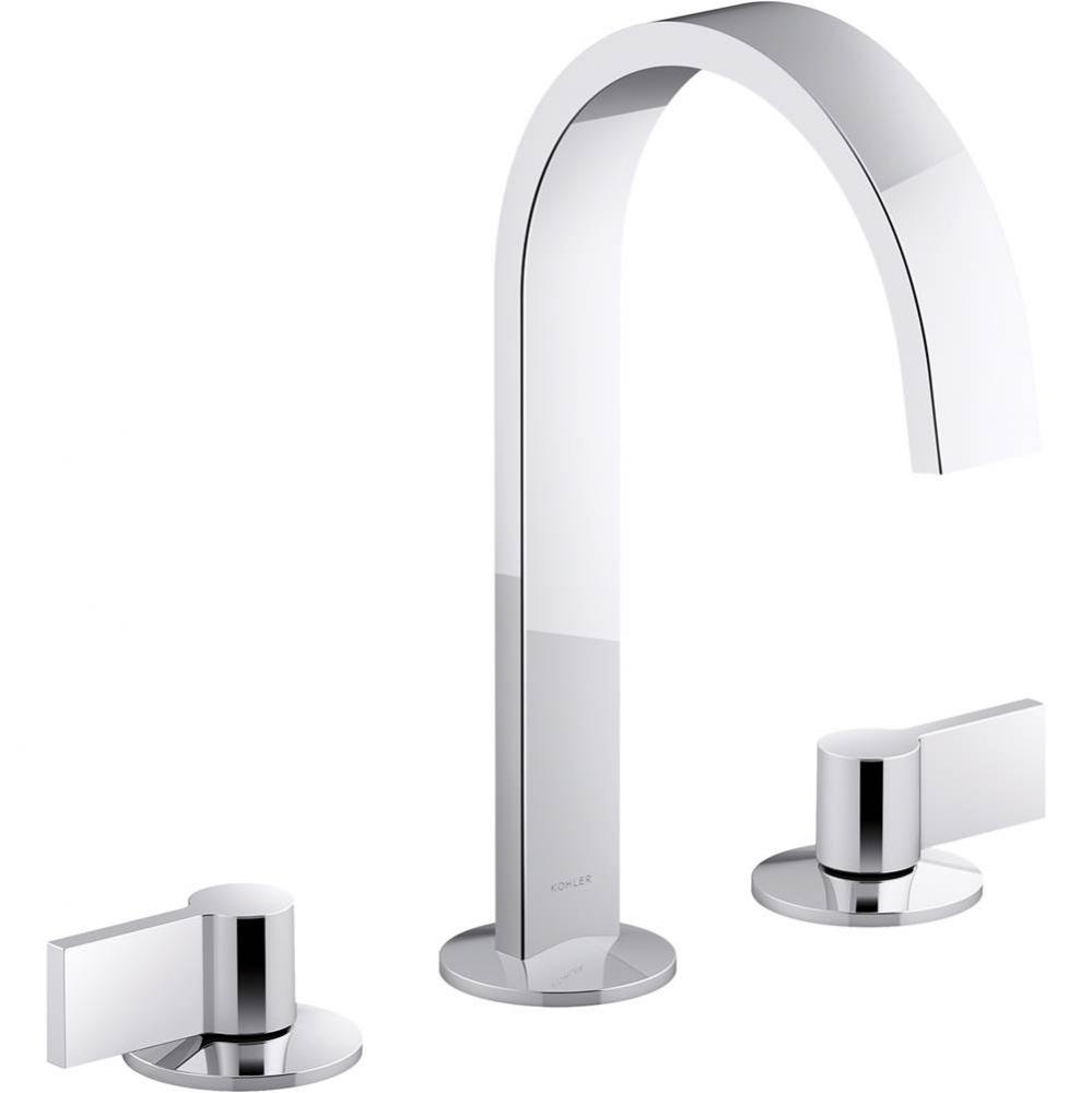 Components Wide Spread Bathroom Faucet with Lever Handles