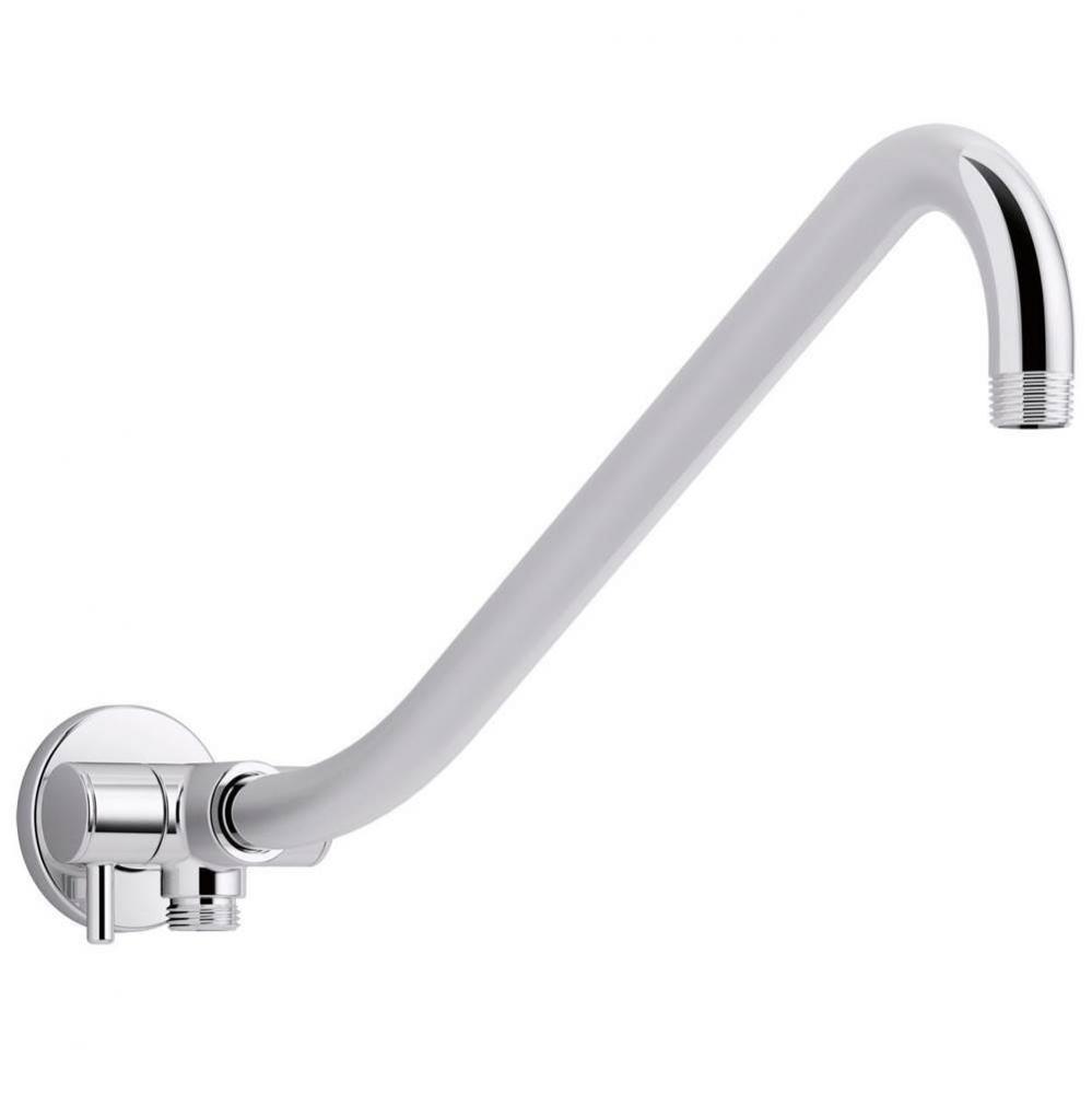 Gooseneck Rainhead arm with 3-way diverter