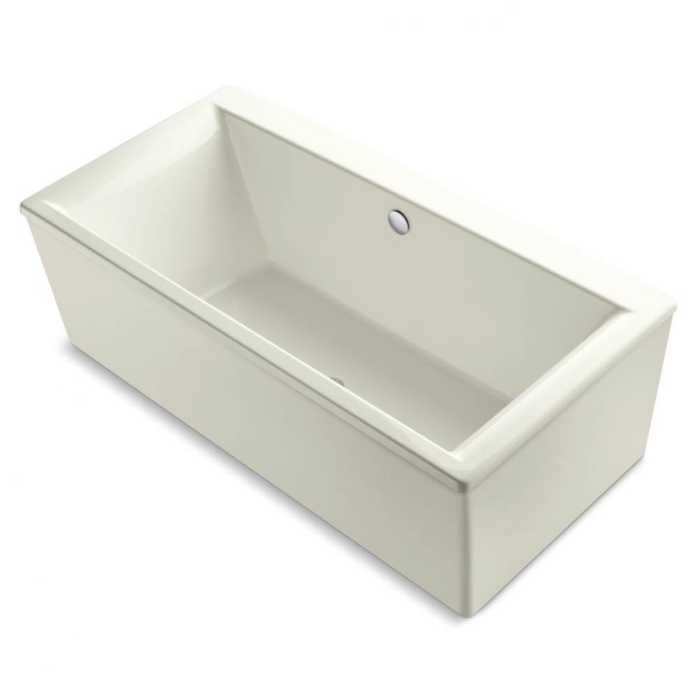 Stargaze® 60'' x 34'' freestanding bath with straight shroud and center d