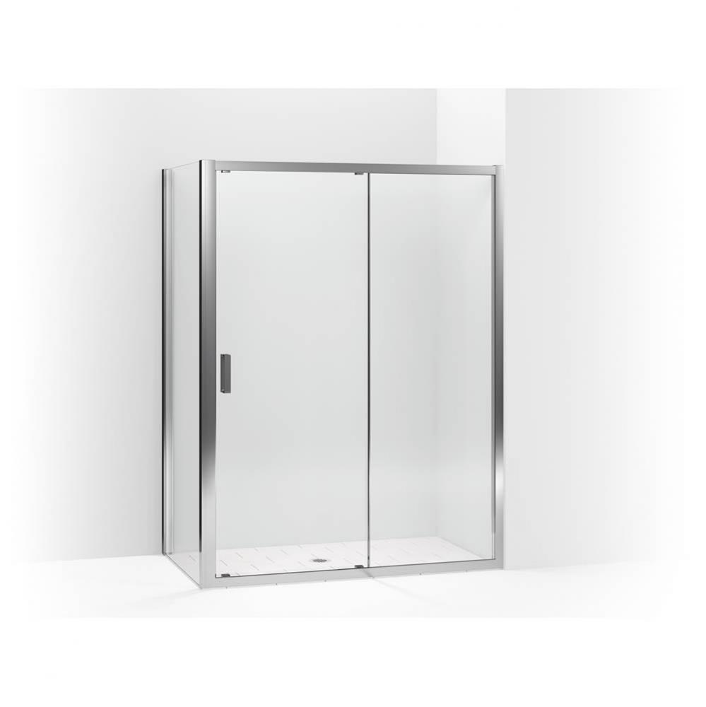 Aerie® Sliding shower door with return panel, 75'' H x 57-1/16 - 59-7/16'&apos