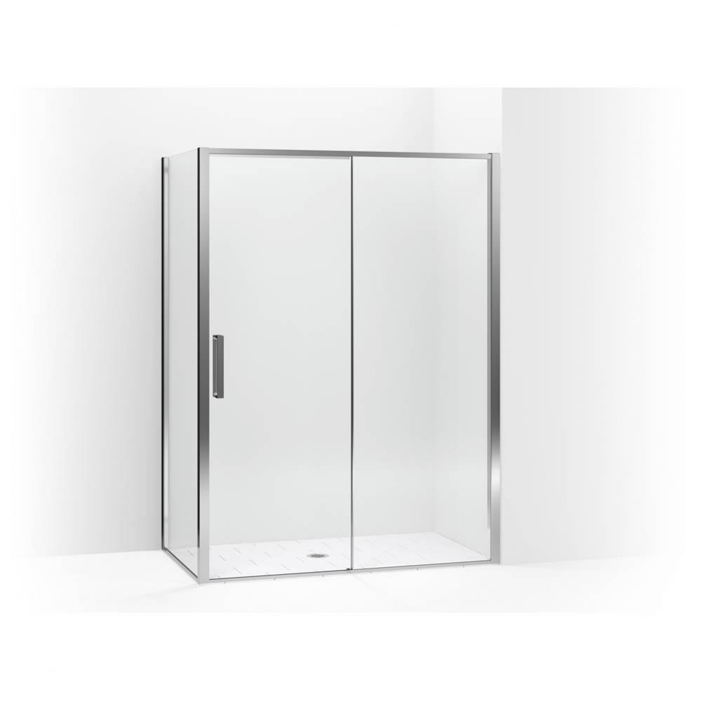 Torsion® Frameless sliding shower door, 77'' H x 57-1/2 - 59-1/16'' W, wi