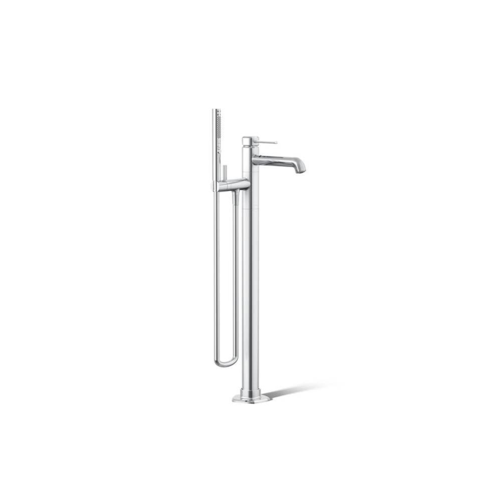 Occasion® Floor-mount bath filler trim with handshower