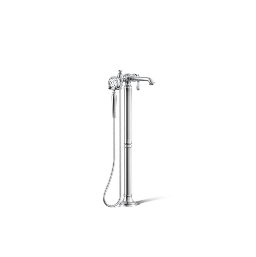 Artifacts® Floor-mount bath filler trim with handshower