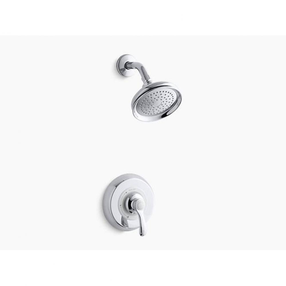 Fairfax® Rite-Temp(R) shower valve trim with lever handle and 2.5 gpm showerhead
