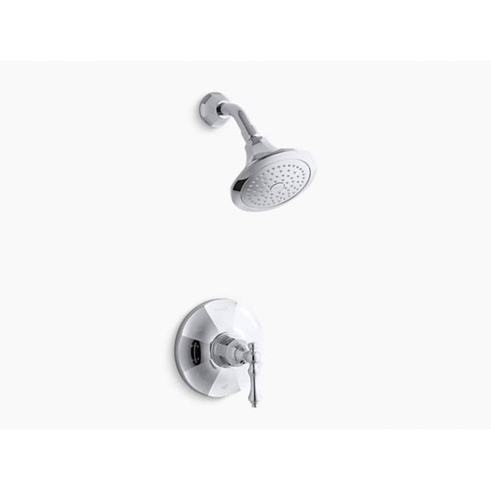 Kelston® Rite-Temp(R) shower valve trim with lever handle and 2.5 gpm showerhead