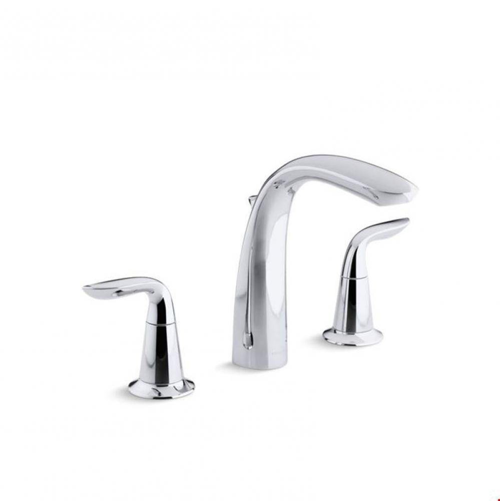 Refinia® Bath faucet trim with high-arch diverter spout and lever handles, valve not included